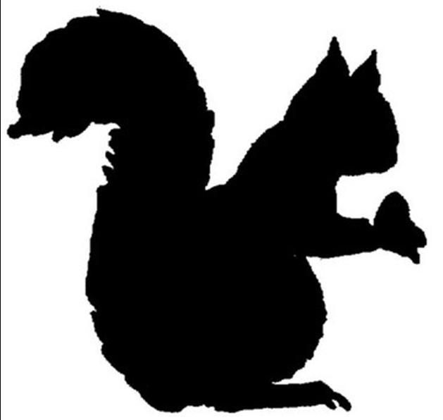 629x596 Best Squirrel Silhouette