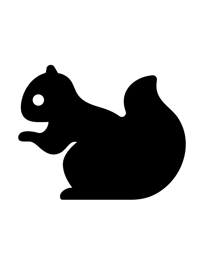 670x867 Squirrel Silhouette 6 H Amp M Coloring Pages