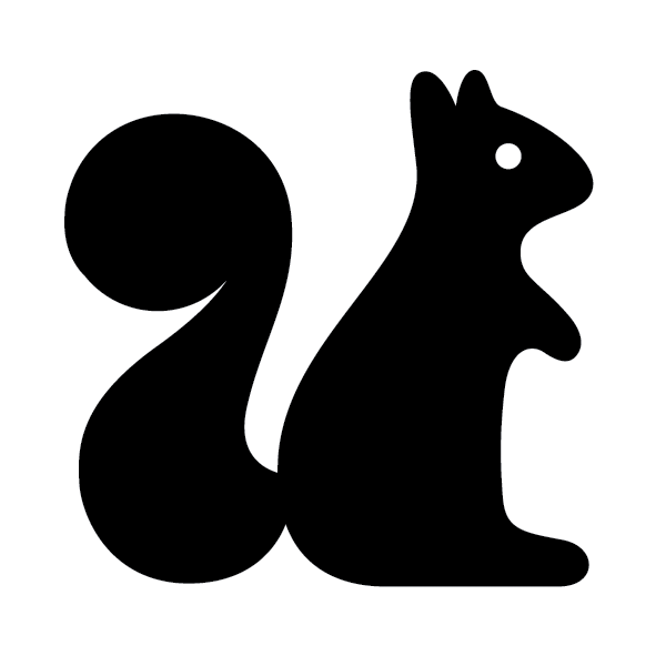 600x600 Squirrel Clipart Silhouette