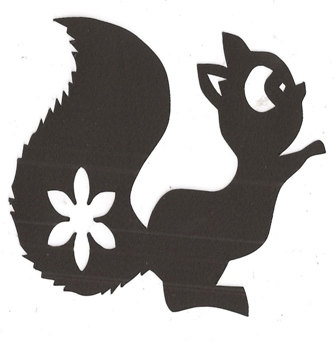 336x341 Cute Squirrel Silhouette Clipart Panda