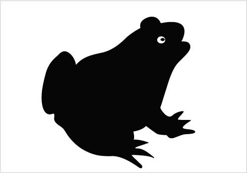 501x352 Frog Silhouette Vector Clipart Download Silhouette Graphics