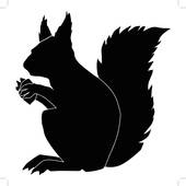170x170 Clipart Of Squirrel Silhouette K6920392