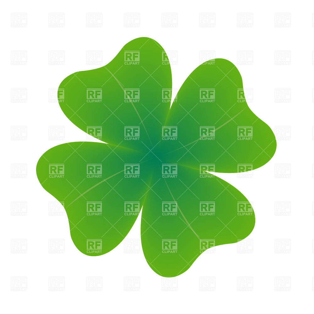 1000x1000 Three Leaf Clover, St. Patrick's Day Symbol Royalty Free Vector
