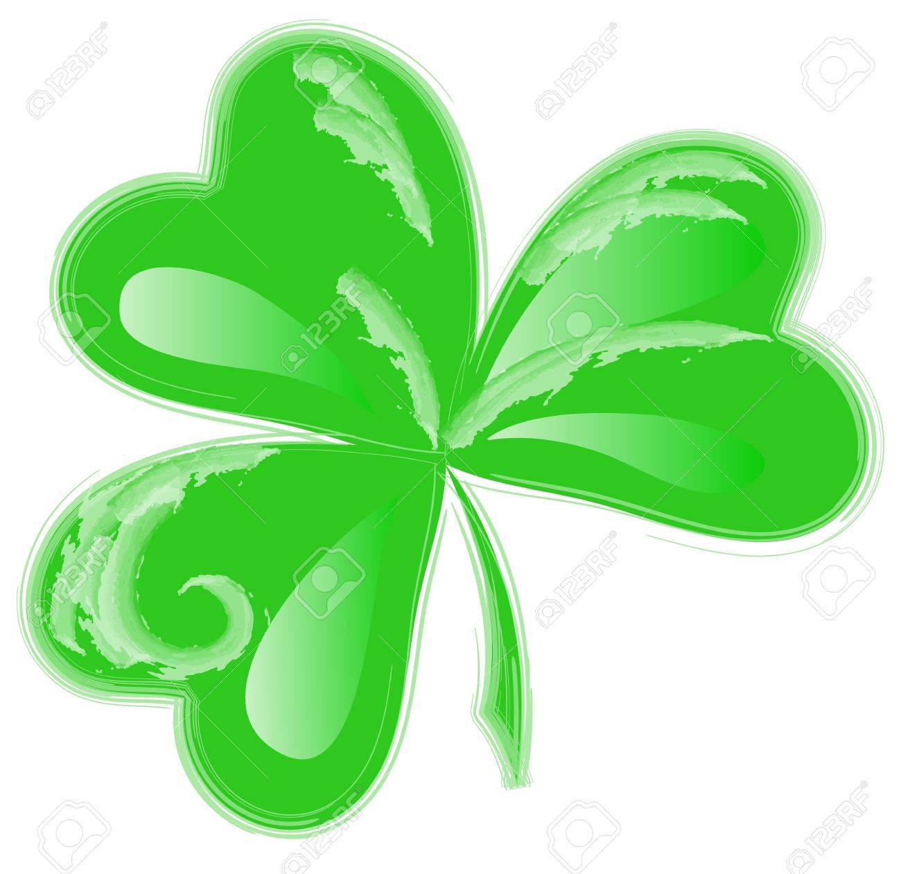1300x1261 St Patrick Day Three Leaf Clover Stock Photo, Picture And Royalty