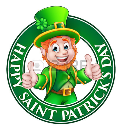 421x450 Cartoon Leprechaun St Patricks Day Character Giving A Thumbs