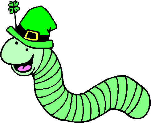 490x398 St Patrick Worm Clip Art Download
