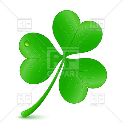 400x400 Three Leaf Clover, St. Patrick's Day Symbol Royalty Free Vector
