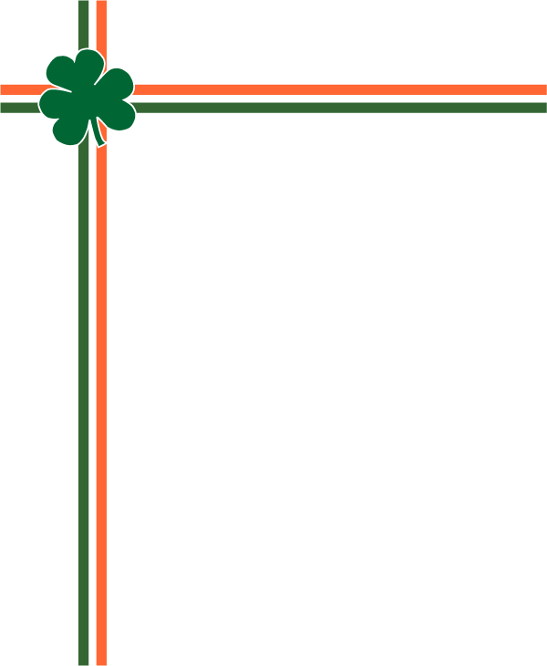 600x730 Irish Border Art, Free St. Patrick's Day Frame Graphics