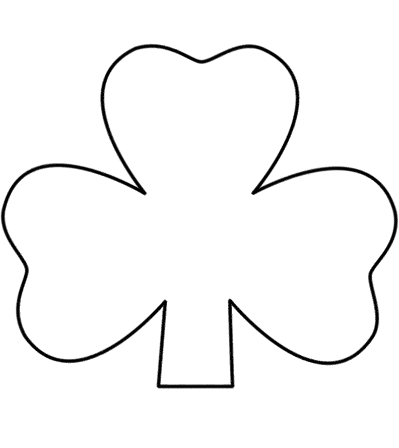 792x888 Clover Clipart Printable
