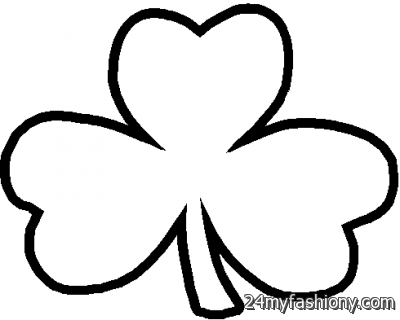 400x320 Shamrock Clipart Black And White