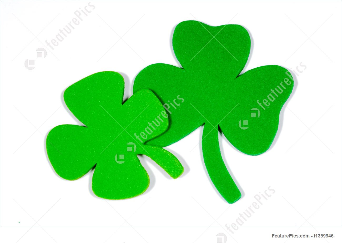 1300x923 Holidays St. Patrick's Day Note Decoration With Foam Shamrock