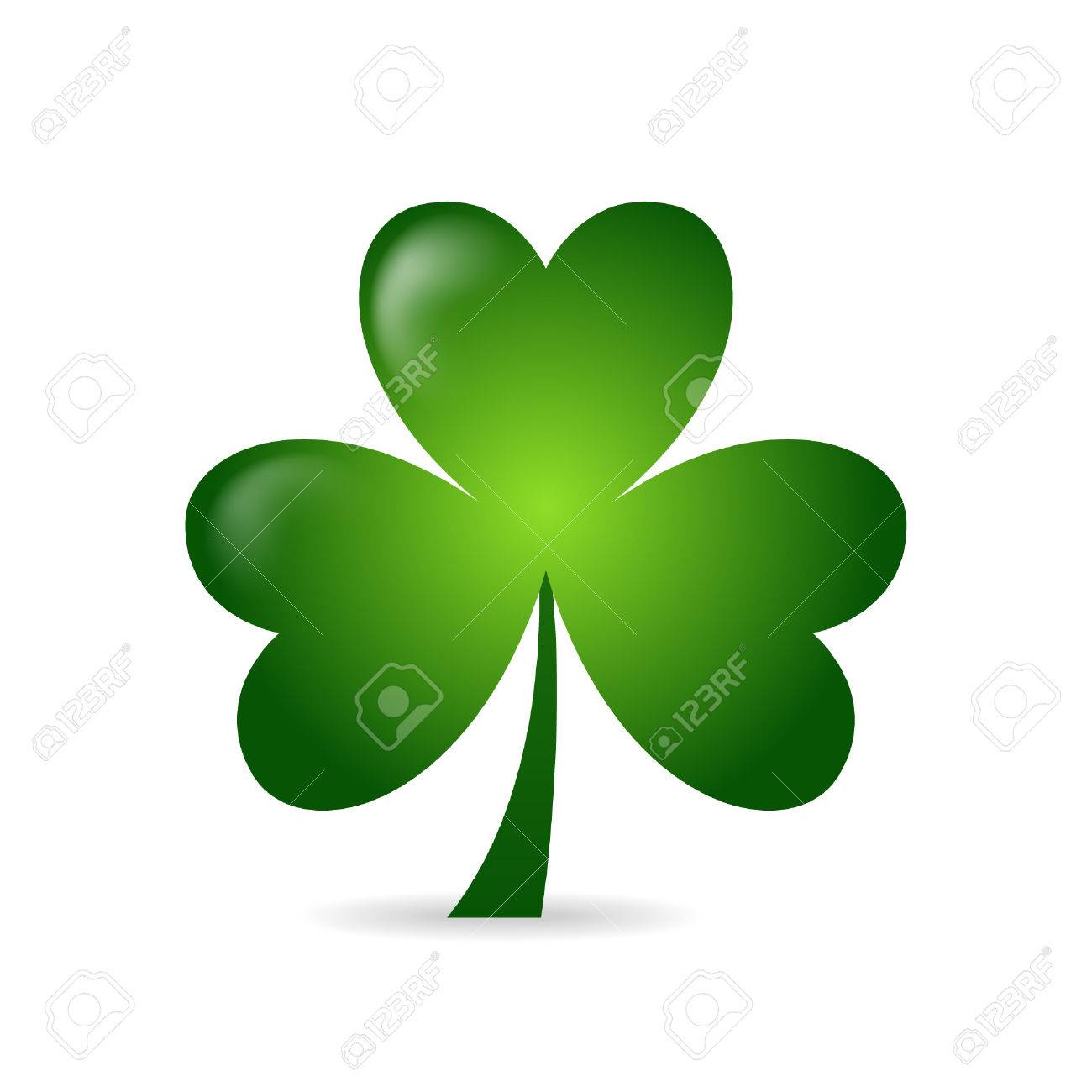 1300x1300 Irish Shamrock Ideal For St Patrick's Day Isolated Over White