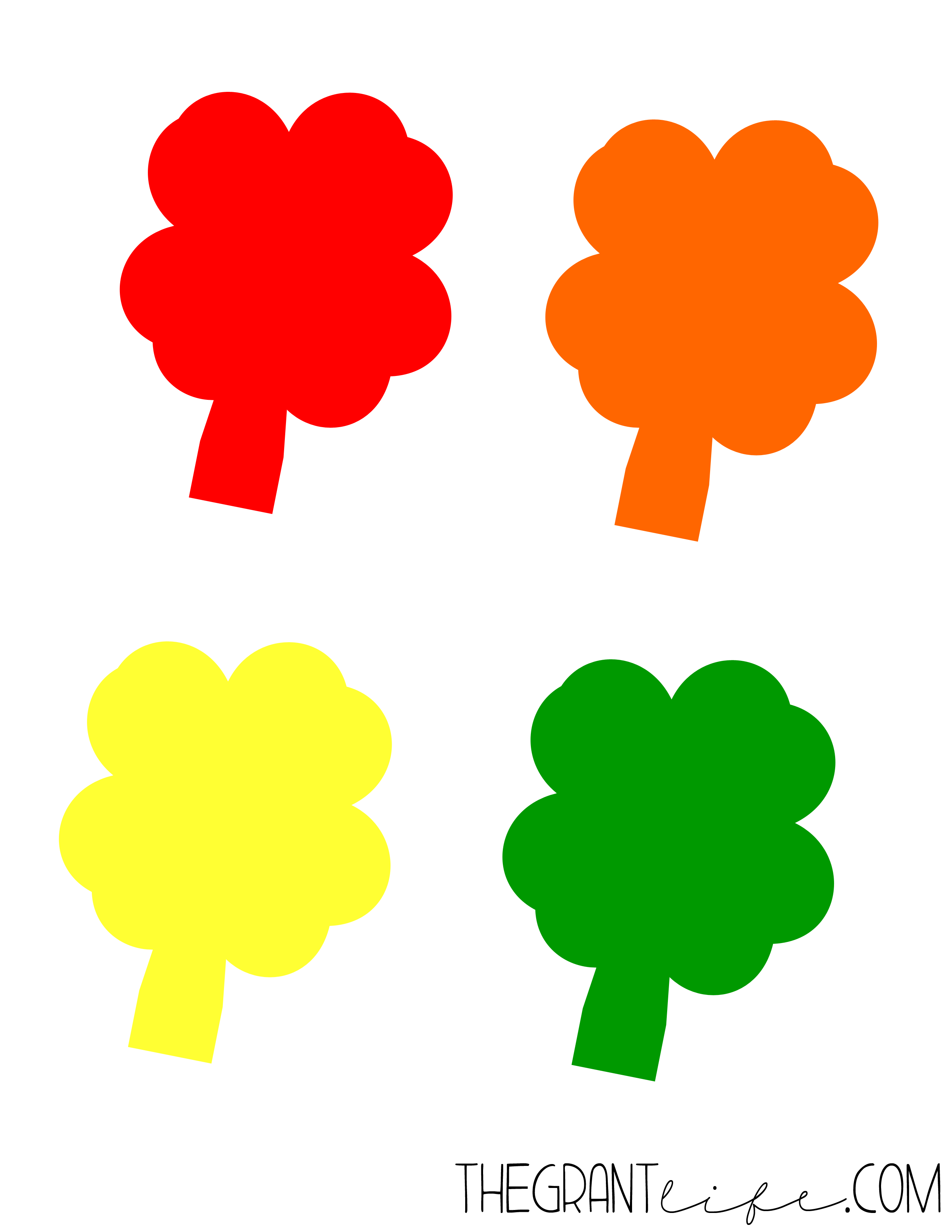 2550x3300 St Patrick Day Crafts Shamrock Color Match