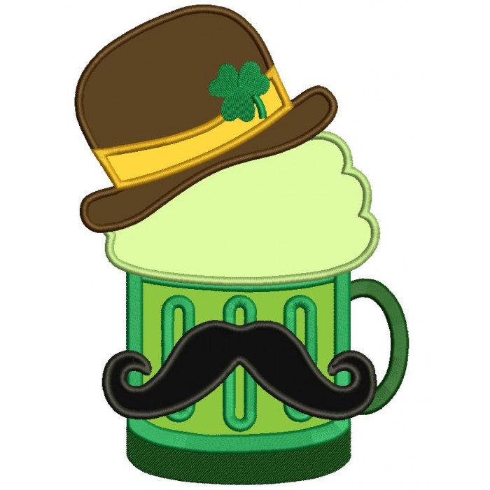 700x700 Irish Beer With Mustache