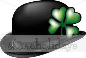 300x203 Irish Bowler Hat Clipart St Patrick's Day Clipart