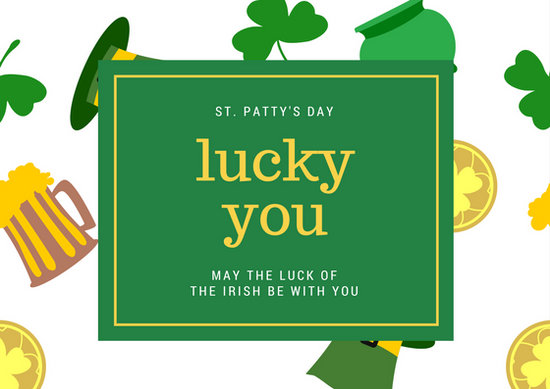 550x389 St Patrick's Day Card Templates