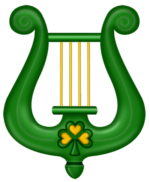 500x608 Harp Clipart St Patricks Day