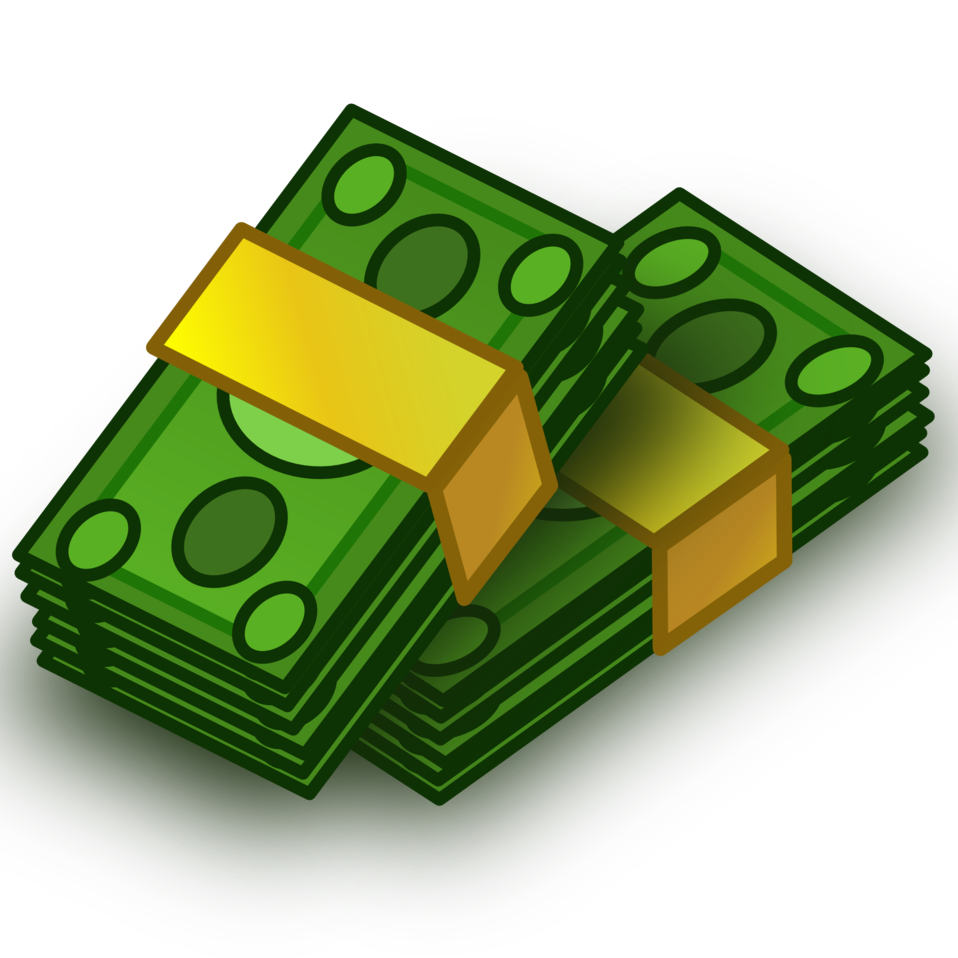 958x958 Buck Clipart Stack Money