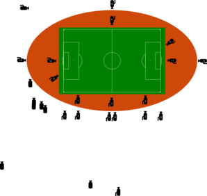 298x282 Stadium Cameras Clip Art