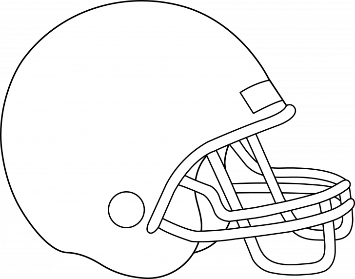 728x572 Vector Of A Cartoon Football Rhino Running Coloring Page Outline