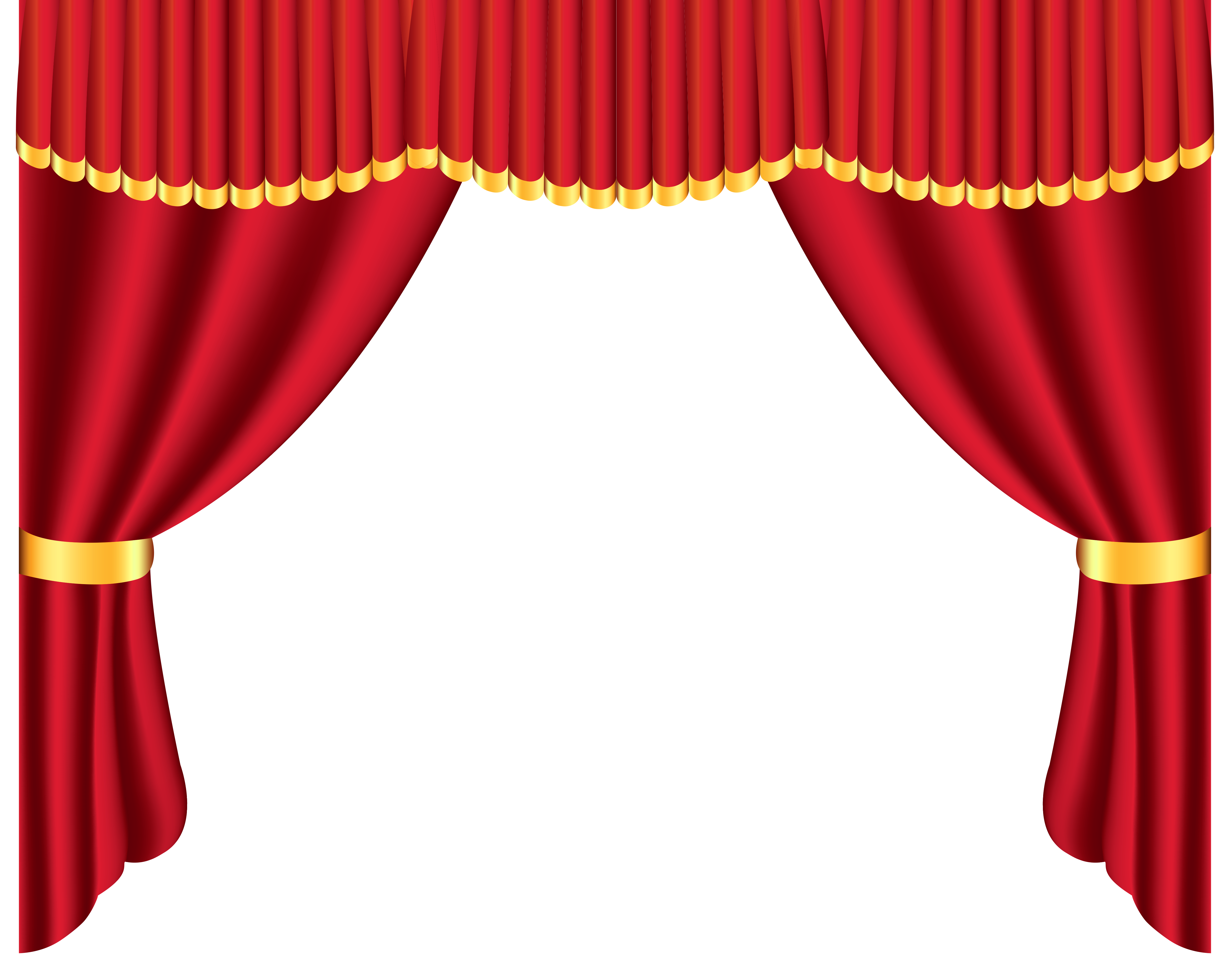 4964x3901 Curtains Clipart