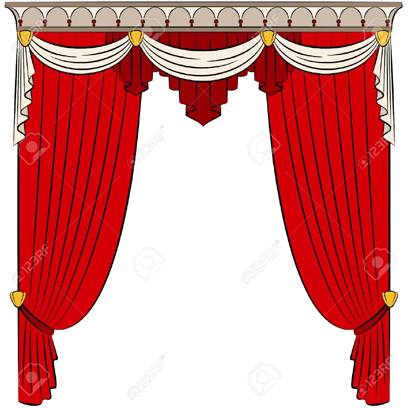 1300x1300 Design Clipart Curtain