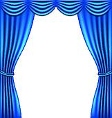 162x170 Stage Curtain Clip Art