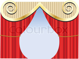 320x238 Illustration Of Stage Curtain On Isolated Background Stock