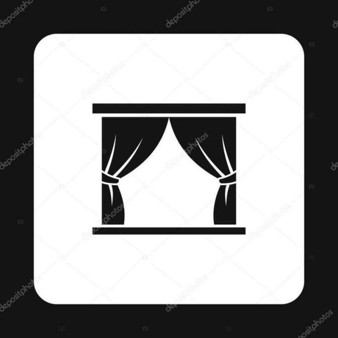 687x687 Unique Curtains Monster Curtain To Theater Clip Art