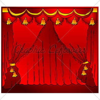 325x325 Velvet Theater Stage Drape Curtains With Blue S Gl Stock Images