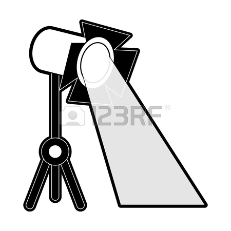 450x450 Stage Light Icon Image Vector Illustration Design Royalty Free