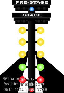 205x300 Art Image Of Lights Used In Drag Racing To Start The Race