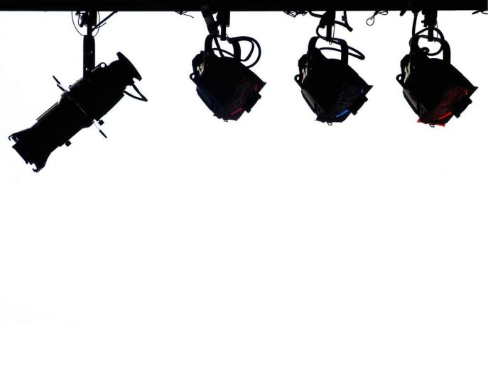 687x515 Unique Curtains Stock Video Of Stage Lights Border From A Stock