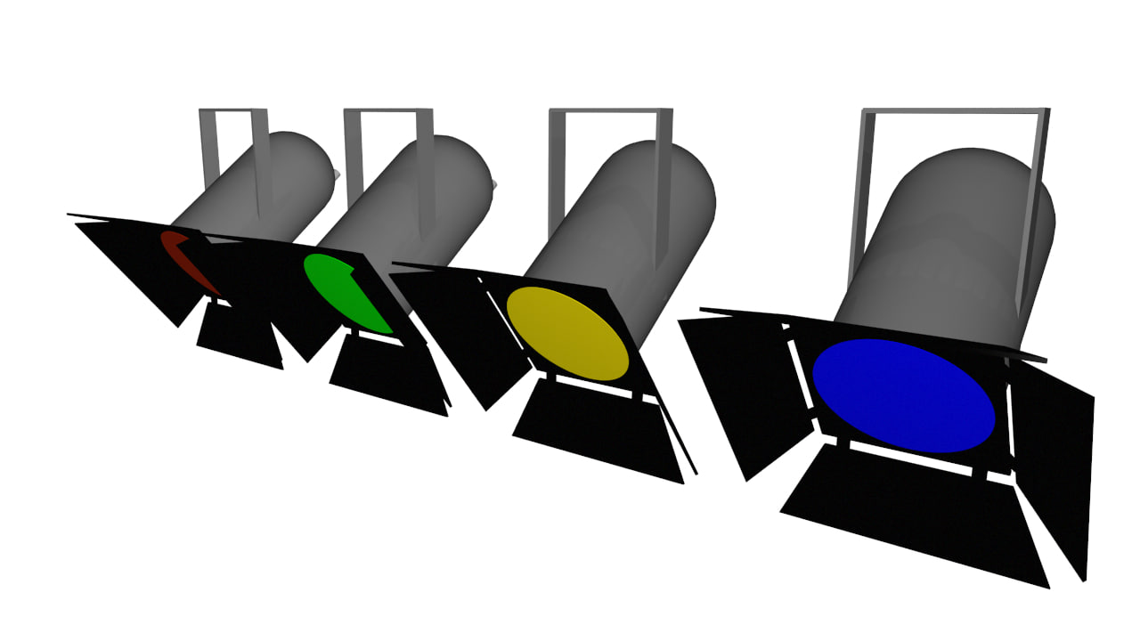 1280x720 Par Stage Light Model