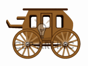 300x225 Carriage Clipart Western