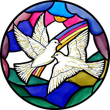 355x355 Peace Dove Clipart Stained Glass Window