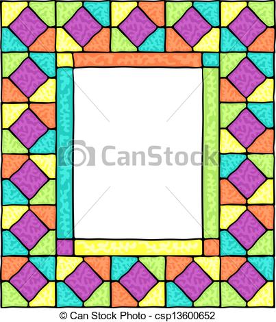 403x470 Stained Glass Border Clip Art Cliparts