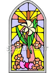 225x300 Stained Glass Church Window Clipart
