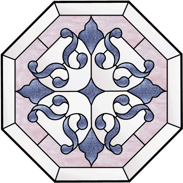 600x600 Stained Glass Clipart Color