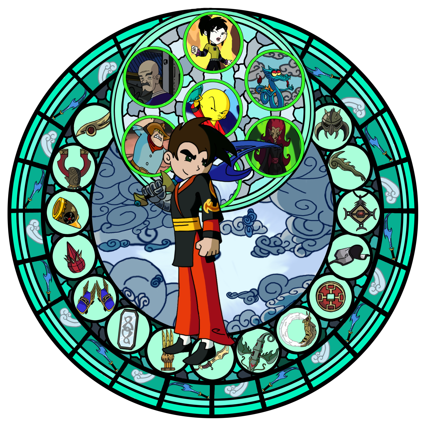 1750x1750 Kingdom Hearts Stained Glass By Purpleorchid 8863