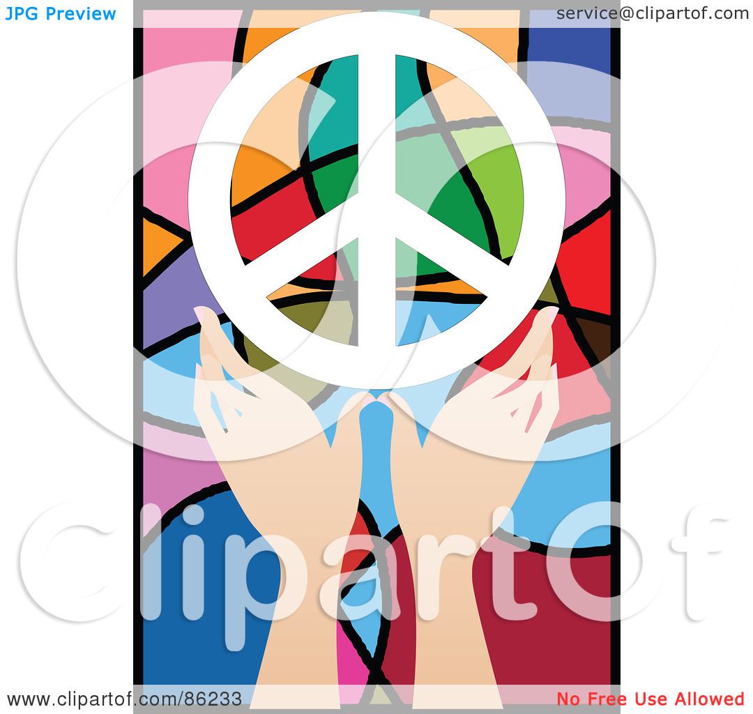1080x1024 Stained Glass Clipart Peace