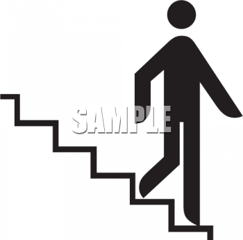350x345 Walk Down Stairs Clipart