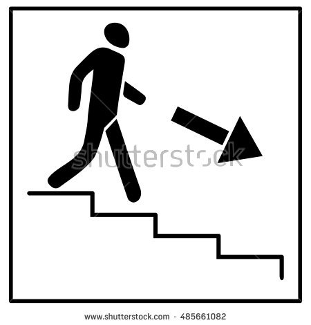 450x470 Stairs Clipart Going Down