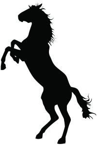 200x300 Horse Clipart Silhouette