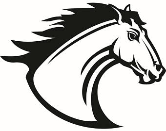 340x270 Horse 14 Black Stallion Jumping Riding Tribal Fire Mane