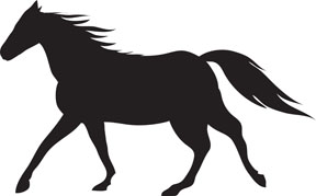 288x179 Stallion Clipart Image