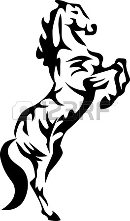 264x450 Black Stallion Vector Illustration Royalty Free Cliparts, Vectors