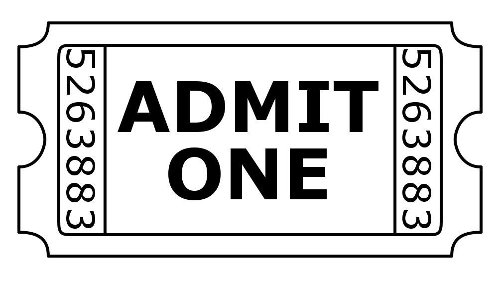 1000x570 Admit One Ticket Clip Art