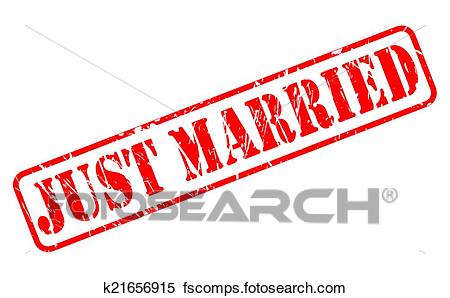 450x298 Clipart Of Just Married Red Stamp Text K21656915