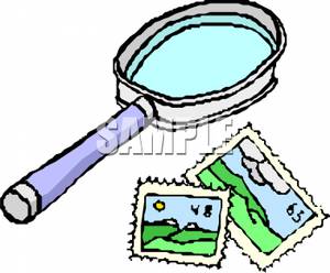 300x248 Glass And Postage Stamps